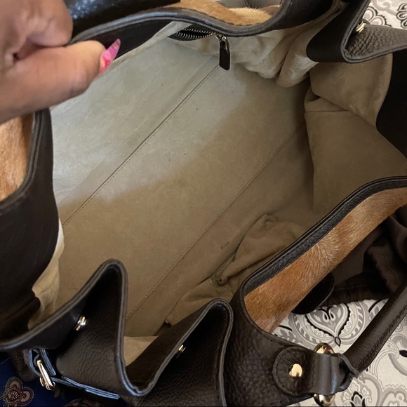 Authentic Gucci large leather horsebit hobo bag - Picture 3 of 8